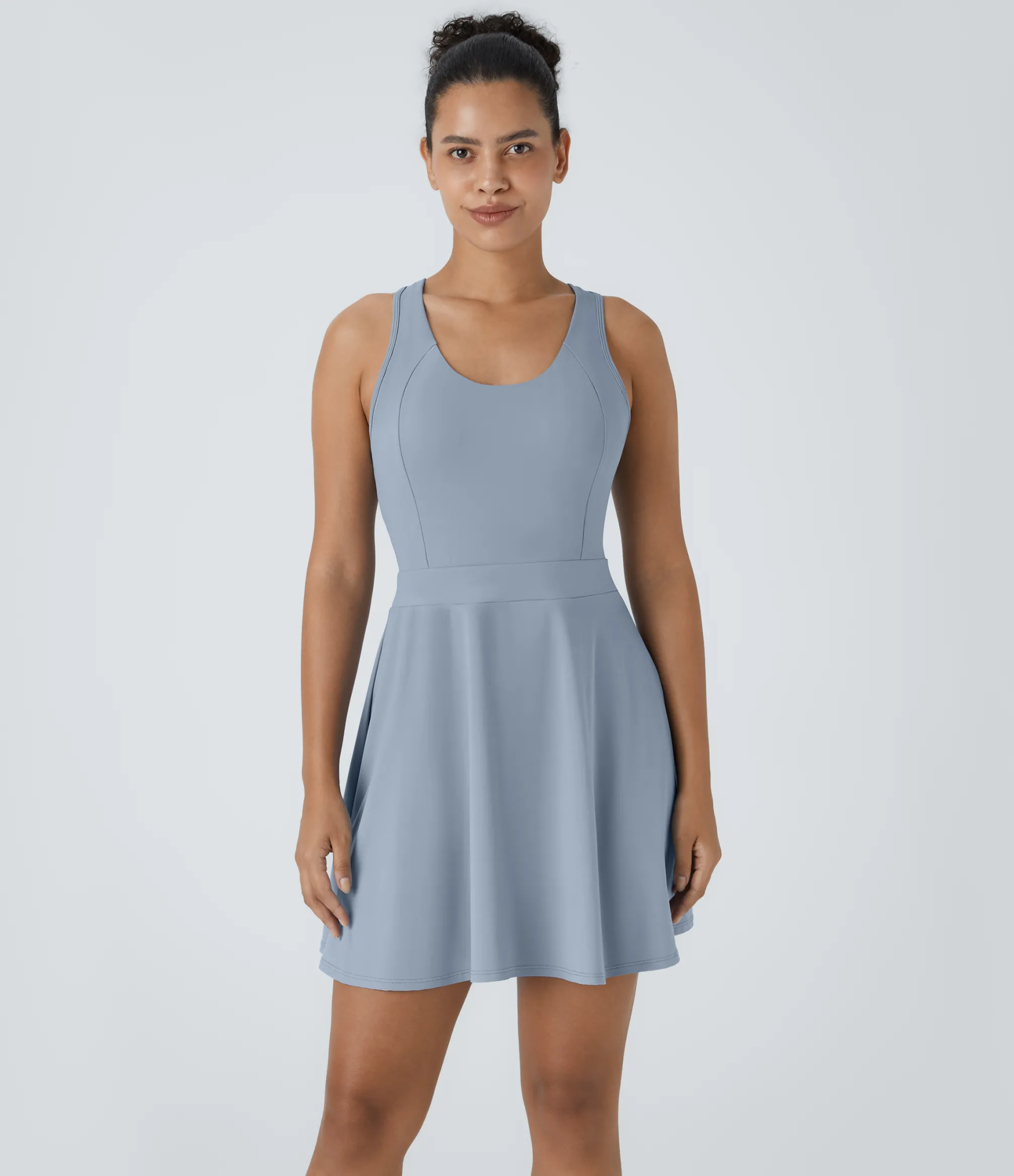 Mini Dresses|Active Dresses<HALARA Backless Racerback Flare Mini Golf Active Dress