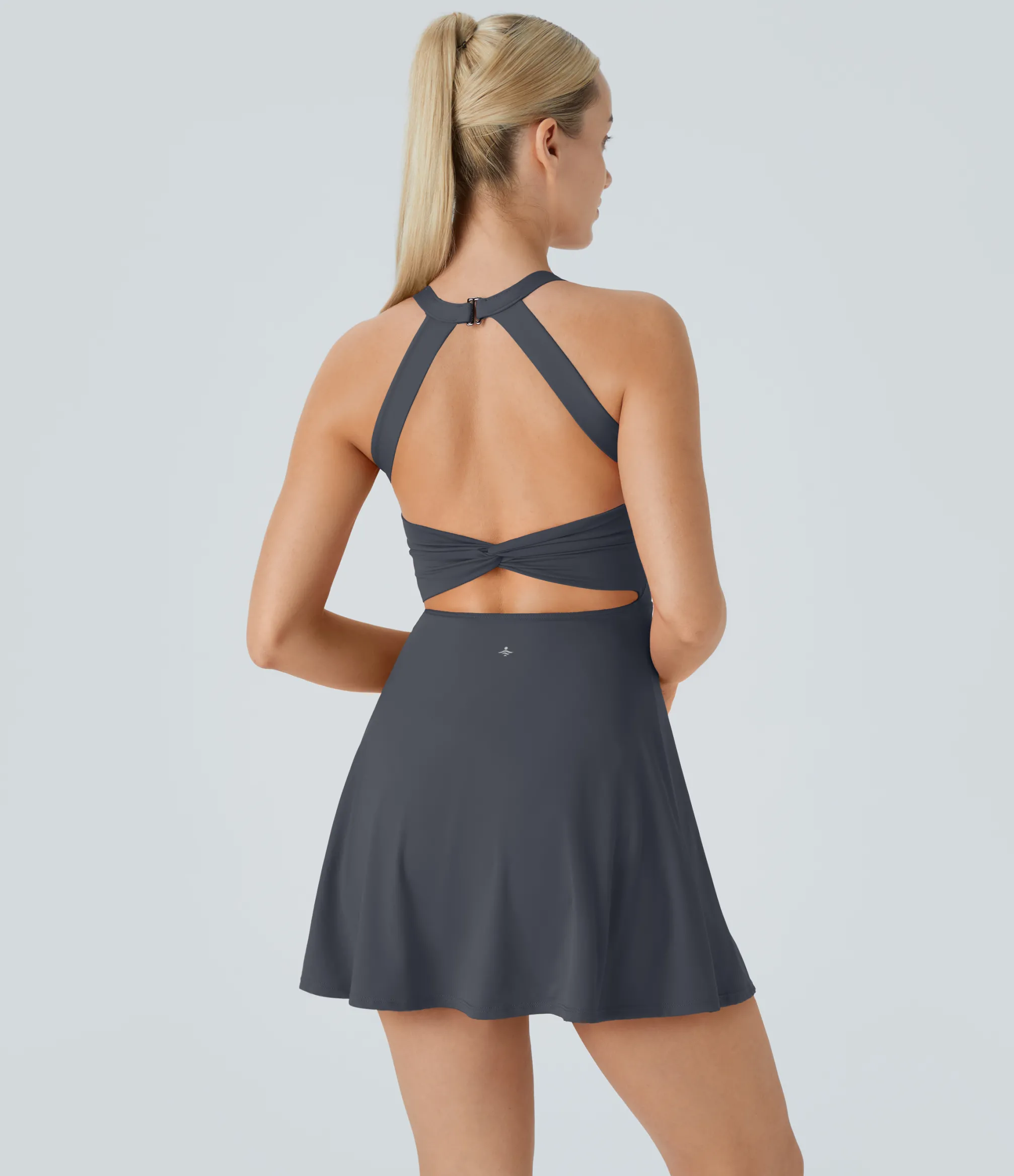 Mini Dresses|Active Dresses<HALARA Backless Twisted Active Dress