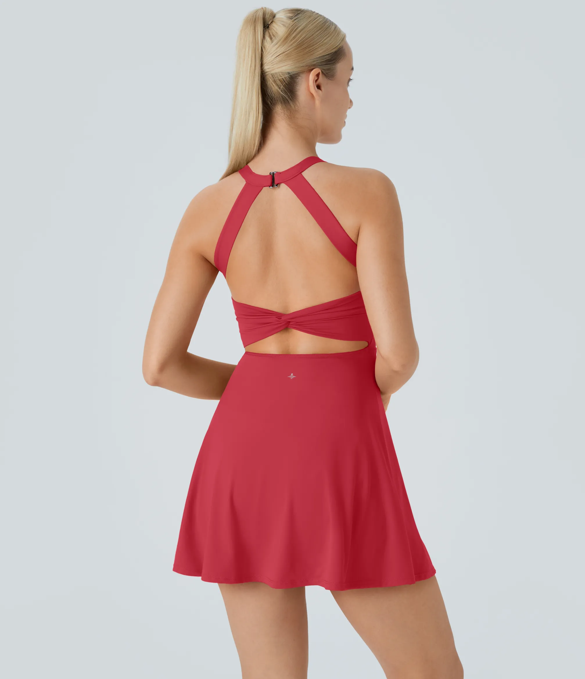 Mini Dresses|Active Dresses<HALARA Backless Twisted Active Dress