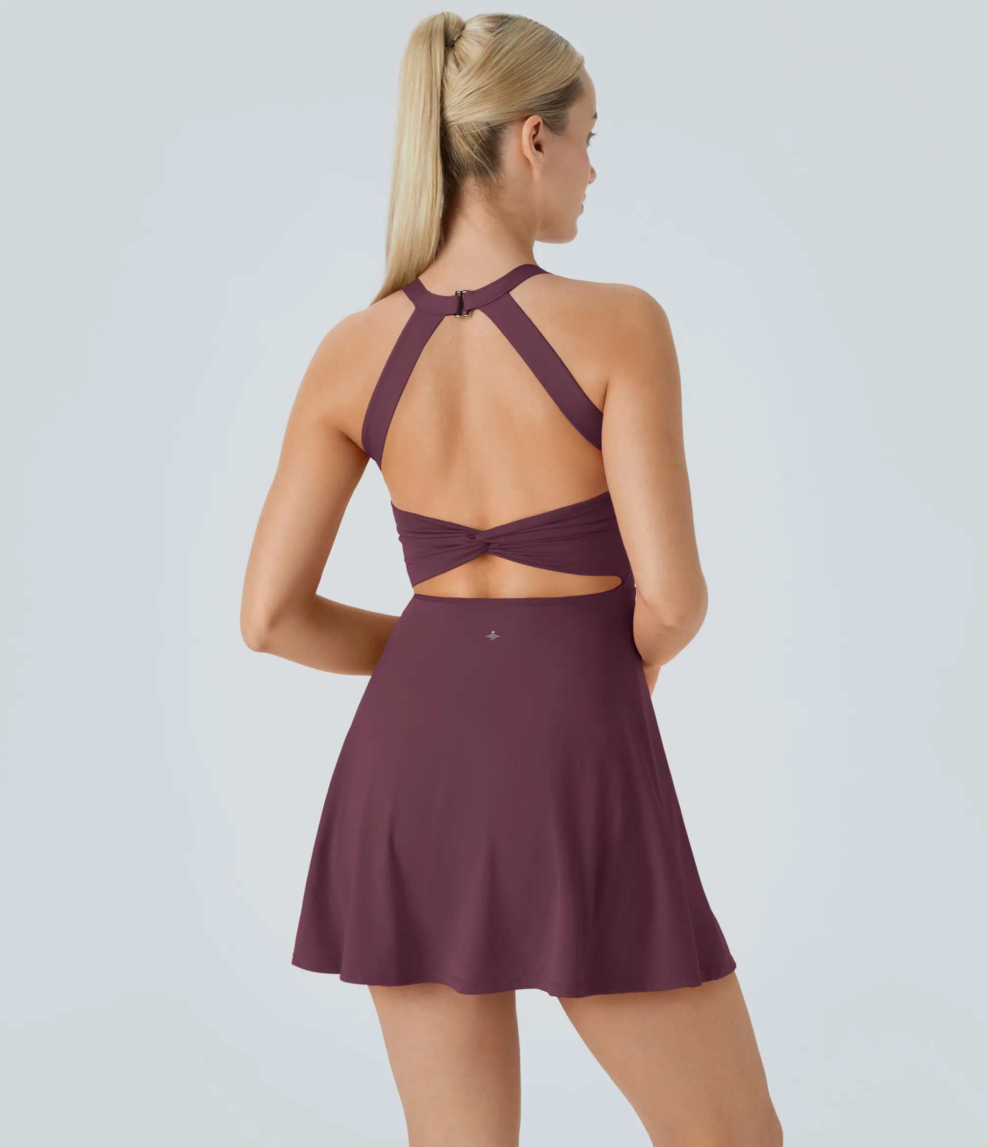 Mini Dresses|Active Dresses<HALARA Backless Twisted Active Dress