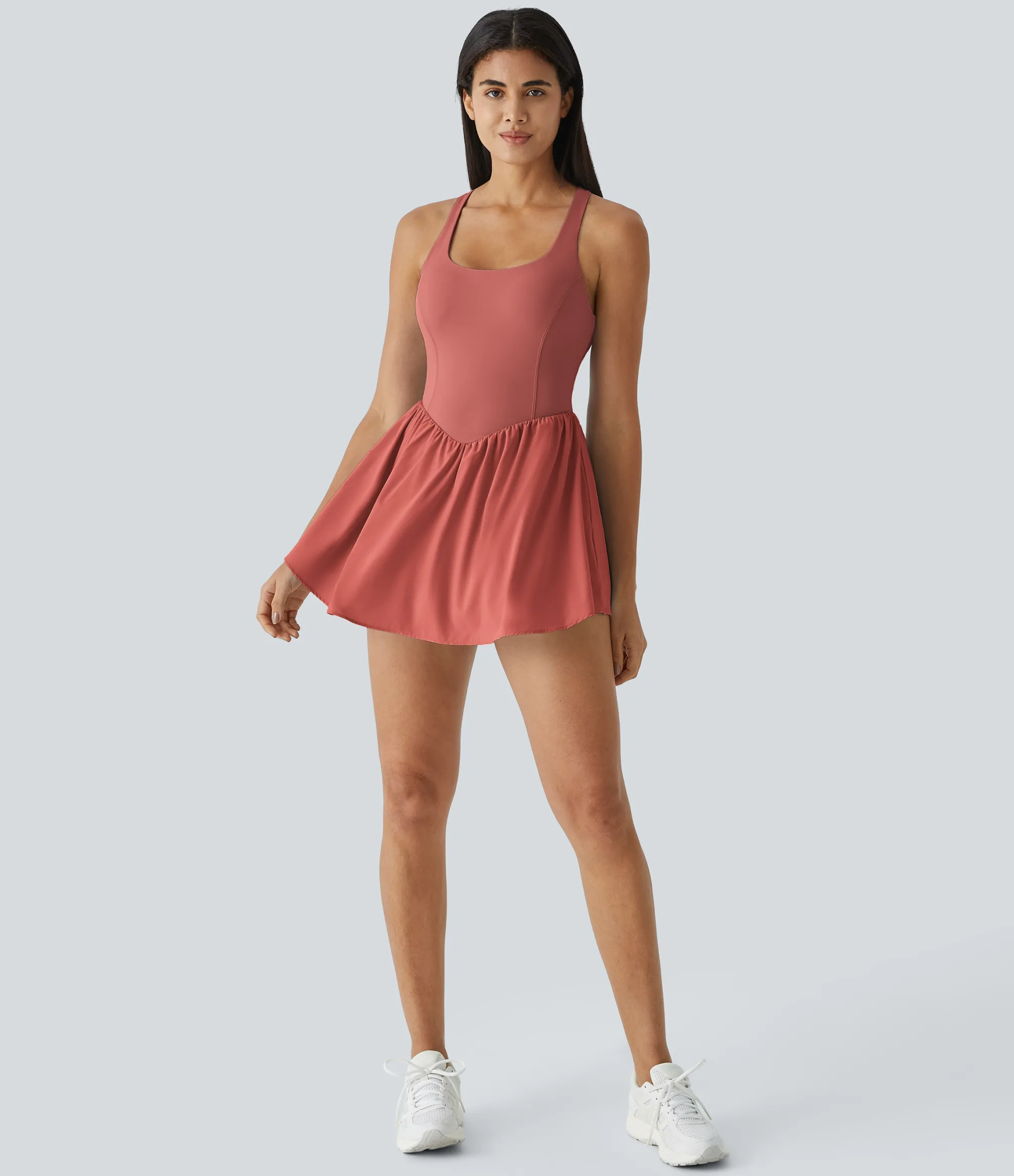 Flowy Dresses|Mini Dresses<HALARA Breezeful™ Corset 2-in-1 Pocket Mini Quick Dry Flowy Pickleball Active Dress