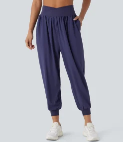 Pants|Joggers<HALARA Breezeful™ Crossover High Waisted Pockets Quick Dry Yoga Joggers