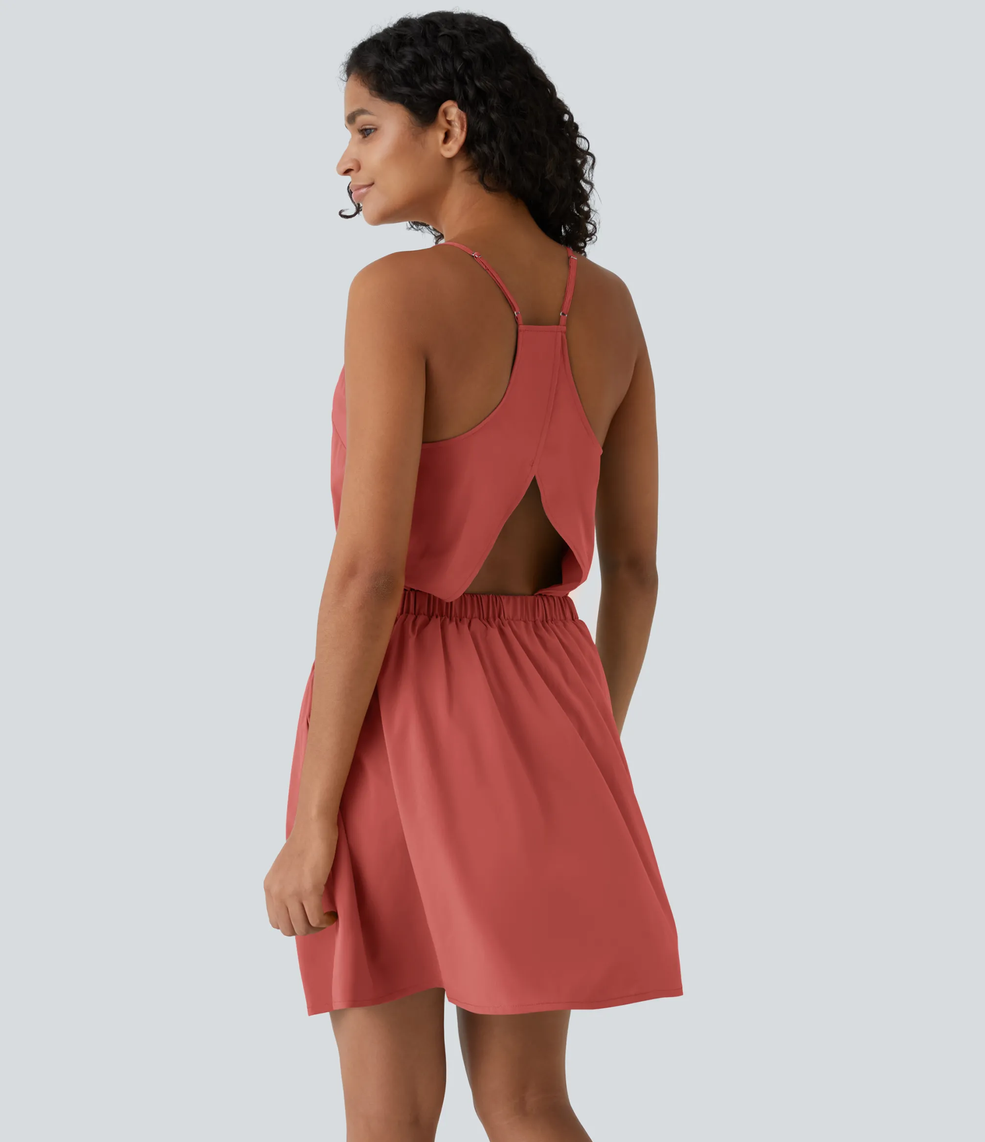 Mini Dresses|Flowy Dresses<HALARA Breezeful™ Cut Out Pocket Pleated Mini Quick Dry Casual Dress