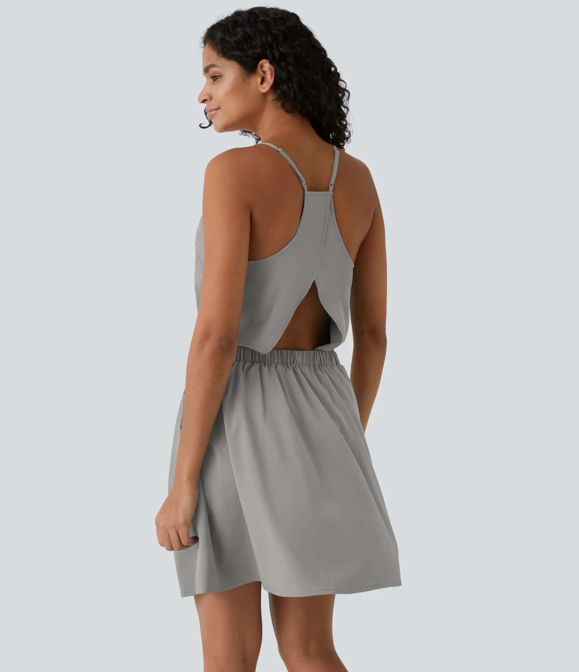 Mini Dresses|Flowy Dresses<HALARA Breezeful™ Cut Out Pocket Pleated Mini Quick Dry Casual Dress
