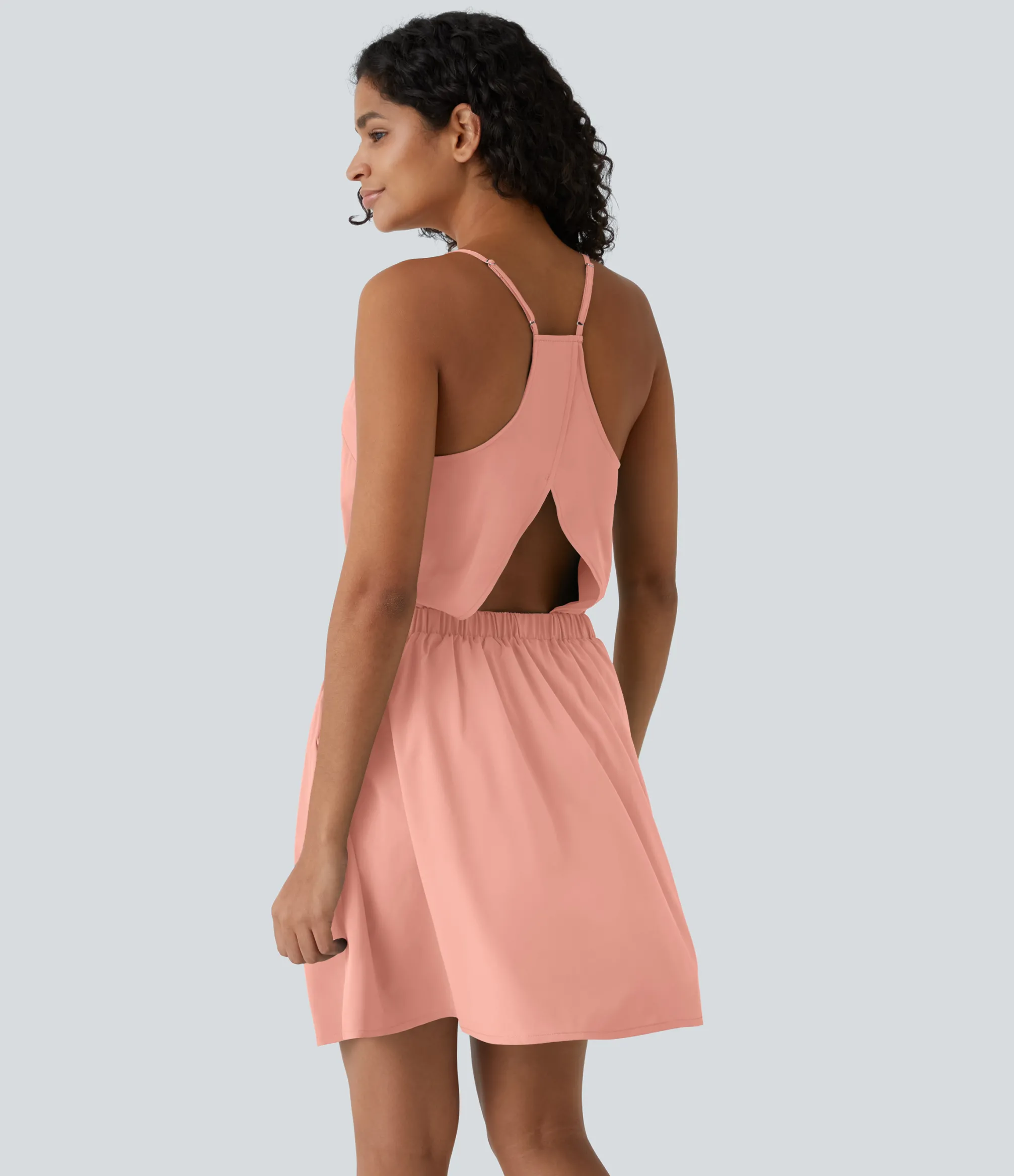 Mini Dresses|Flowy Dresses<HALARA Breezeful™ Cut Out Pocket Pleated Mini Quick Dry Casual Dress