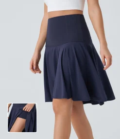 Maxi & Midi Skirts|Flowy Skirts<HALARA Breezeful™ High Waisted 2-in-1 High Low Flare Quick Dry Dance Skirt