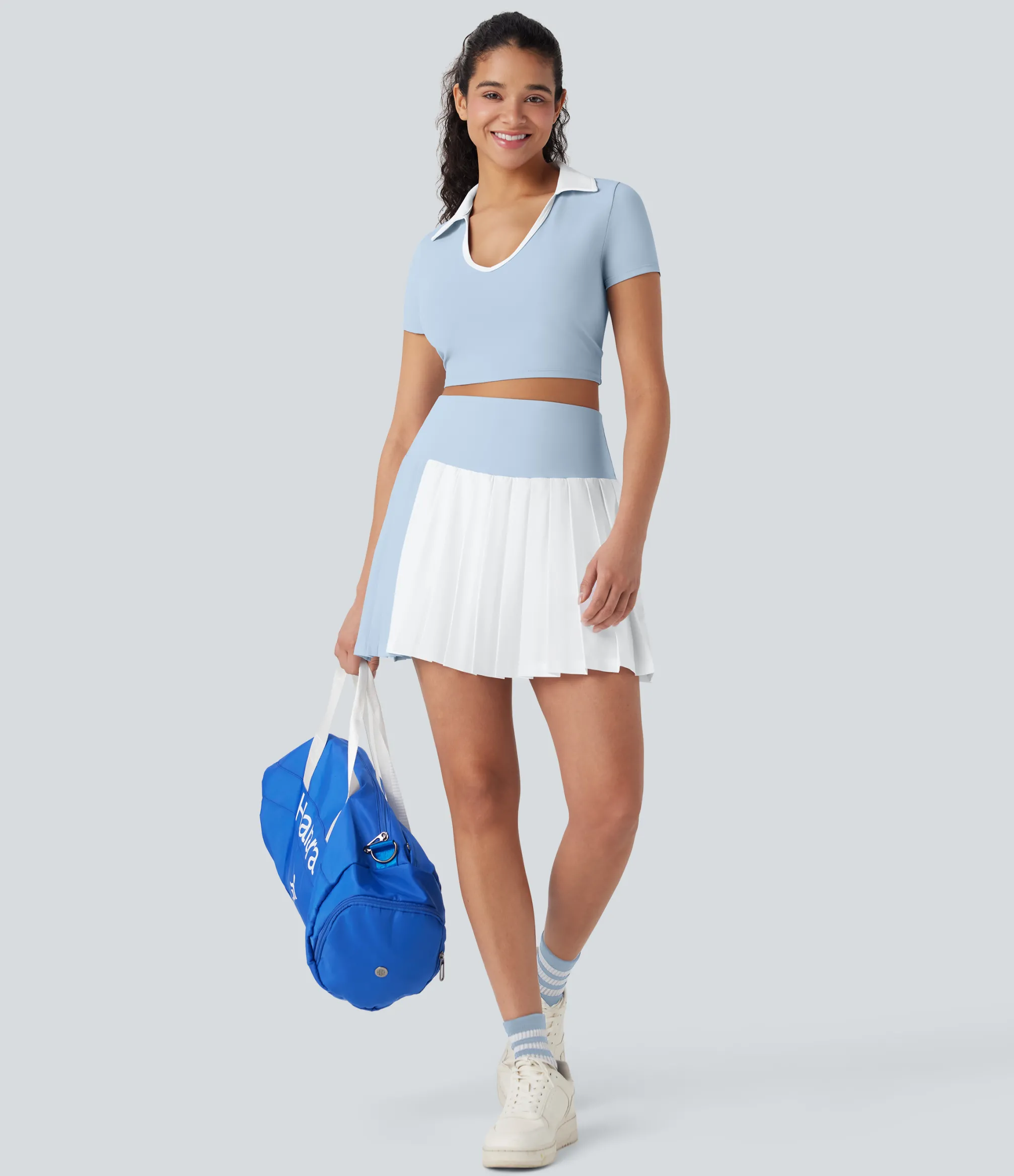 Mini Skirts|Pleated Skirts<HALARA Breezeful™ High Waisted 2-in-1 Pleated Quick Dry Mini Tennis Skirt with Pockets