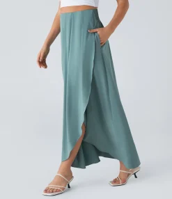 Maxi & Midi Skirts|Flowy Skirts<HALARA Breezeful™ High Waisted Pocket Flowy Quick Dry Maxi Skirt