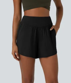 Active Shorts|Shorts<HALARA Breezeful™ High Waisted Pocket Quick Dry Casual Shorts 4"
