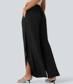 Flowy Pants|High-Waisted Pants<HALARA Breezeful™ High Waisted Ruched Pocket Flowy Quick Dry Pants