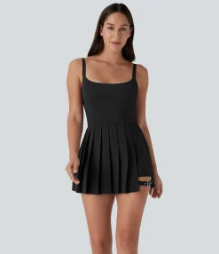 Flowy Dresses|Mini Dresses<HALARA Breezeful™ Pleated Adjustable Buckle 2-in-1 Pocket Micro Mini Quick Dry Casual Slip Dress
