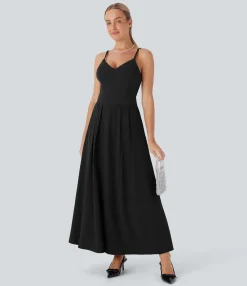 Flowy Dresses|Maxi & Midi Dresses<HALARA Breezeful™ Pocket Flowy Quick Dry Maxi Slip Dress