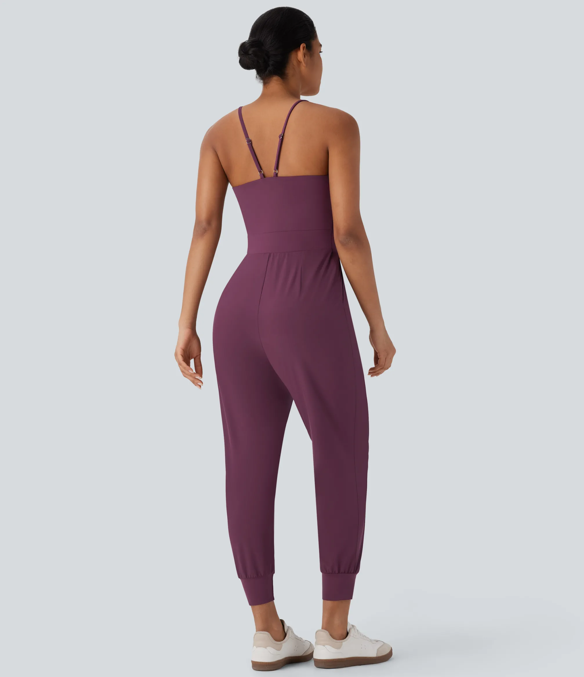 Jumpsuits<HALARA Breezeful™ Pocket Tapered Quick Dry Casual Slip Jogger Jumpsuit