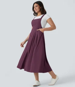 Flowy Dresses|Maxi & Midi Dresses<HALARA Breezeful™ Pockets Flowy Quick Dry Midi Casual Dress