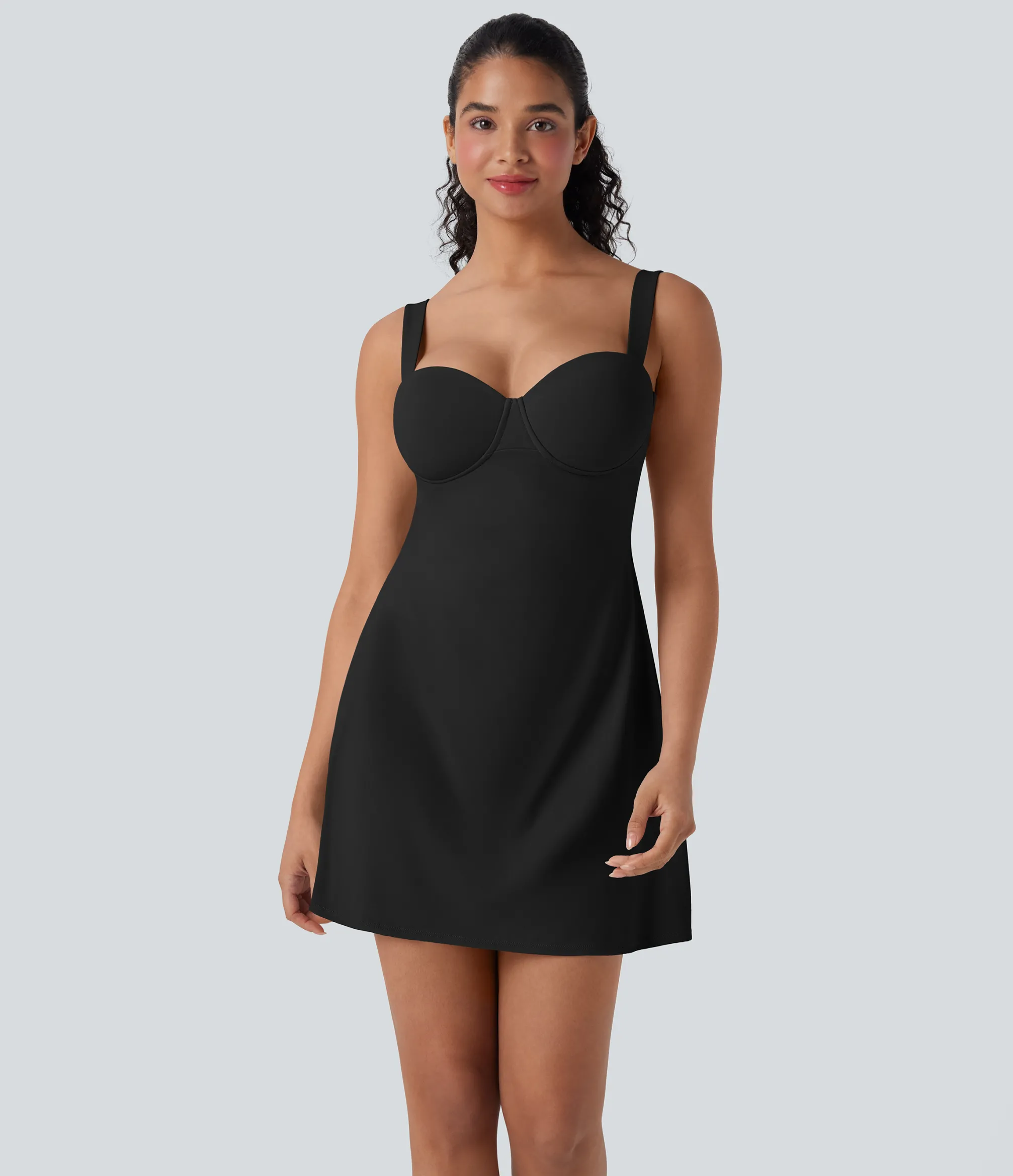 Flowy Dresses|Active Dresses<HALARA Breezeful™ Push-Up Molded Cups Backless Adjustable Buckle Tie Back Quick Dry Tennis Dress-Easy Peezy