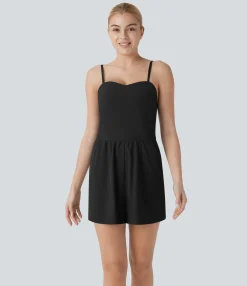 Jumpsuits<HALARA Breezeful™ Shirred Pocket Quick Dry Casual Jumpsuit