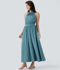 Flowy Dresses|Maxi & Midi Dresses<HALARA Breezeful™ Sleeveless Keyhole Back Flowy Quick Dry Maxi Dress