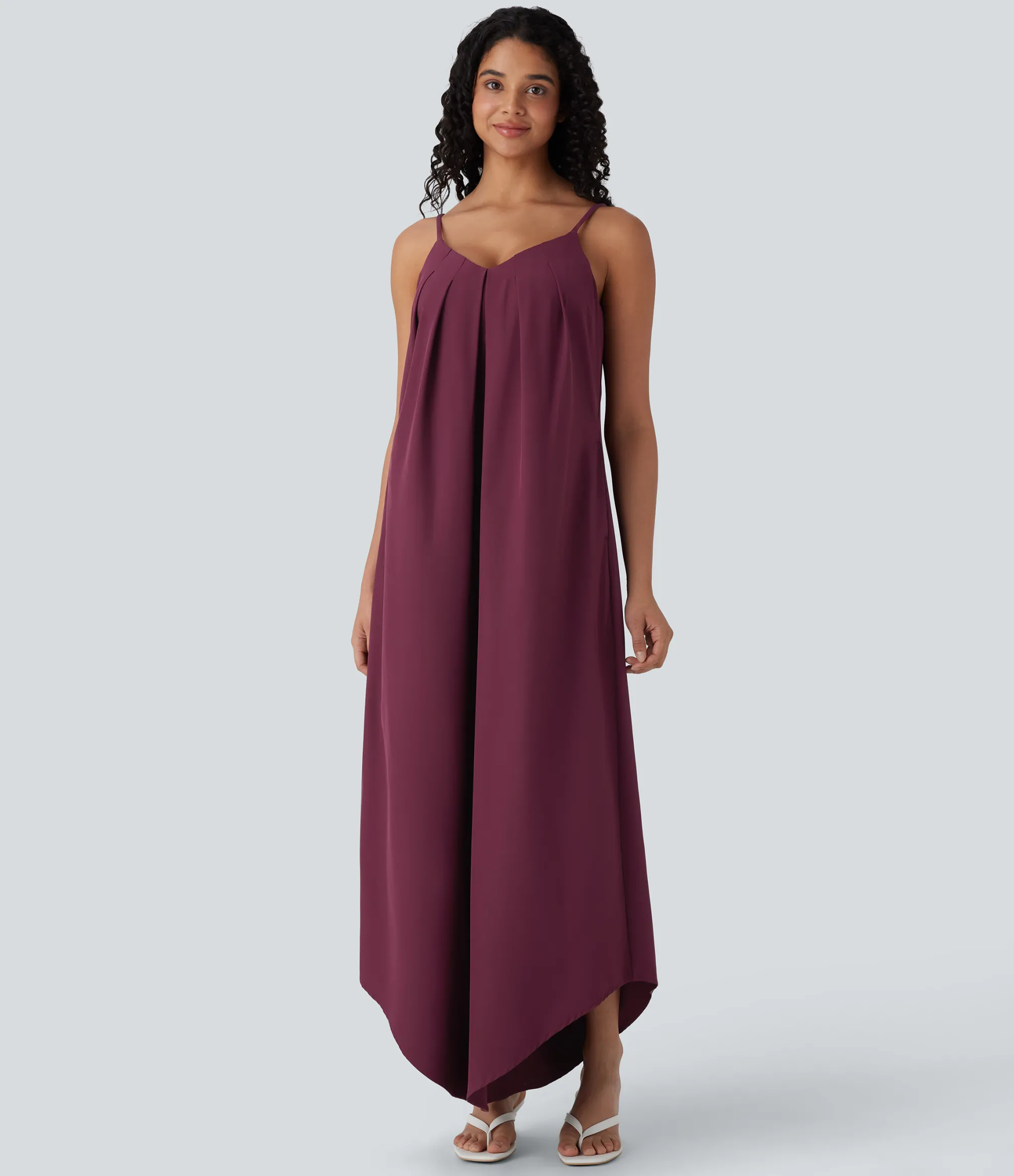 Jumpsuits<HALARA Breezeful™ Tie Pocket Curved Hem Flowy Quick Dry Casual Jumpsuit