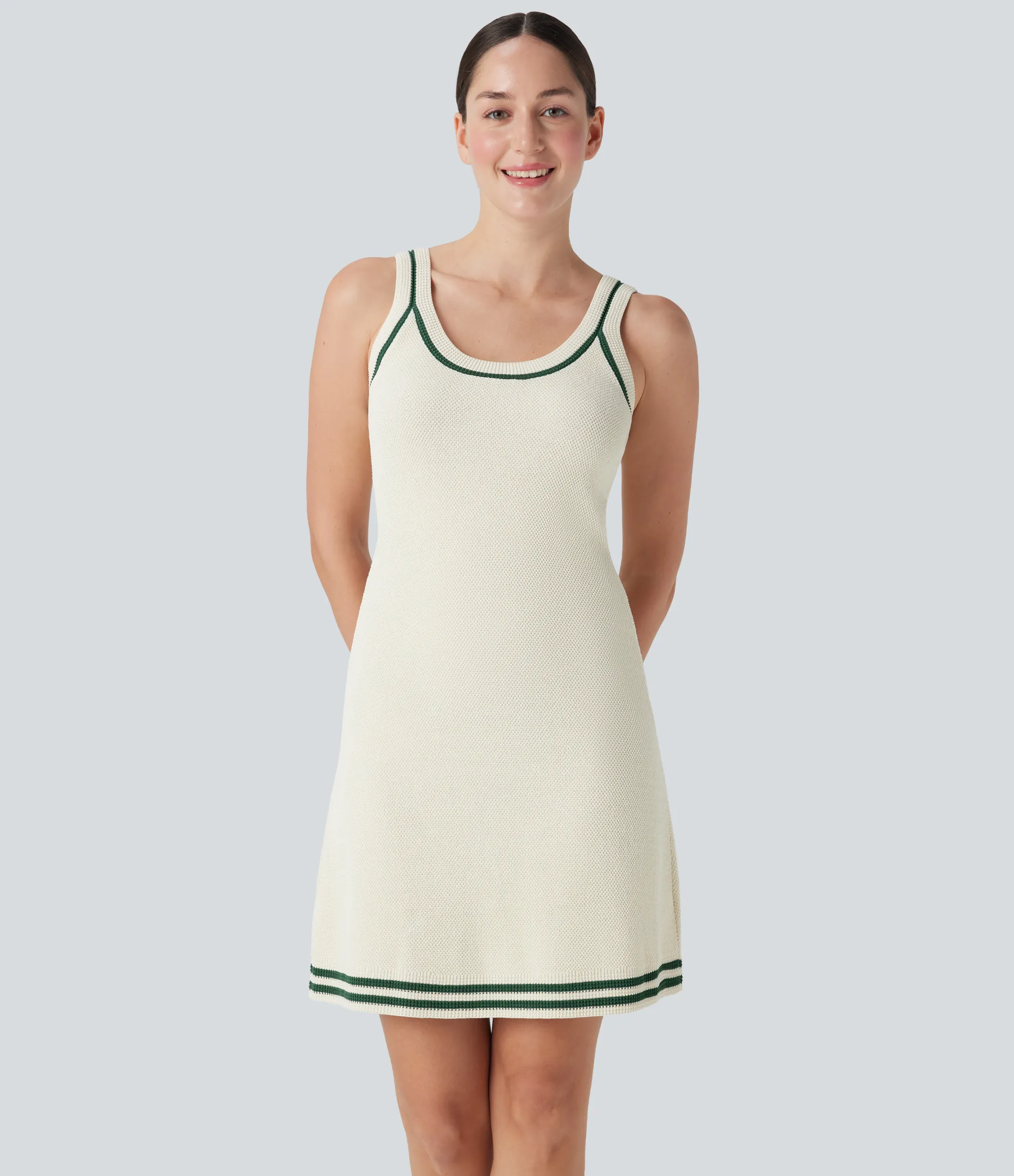 Dresses|Sweaters<HALARA Color Block Mini Casual Sweater Knit Dress