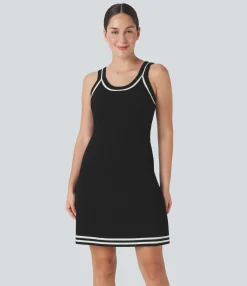 Dresses|Sweaters<HALARA Color Block Mini Casual Sweater Knit Dress