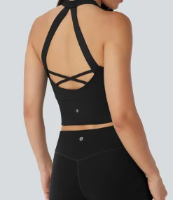 Sports Tops|Sports Tops<HALARA Cropped Yoga Sports Top