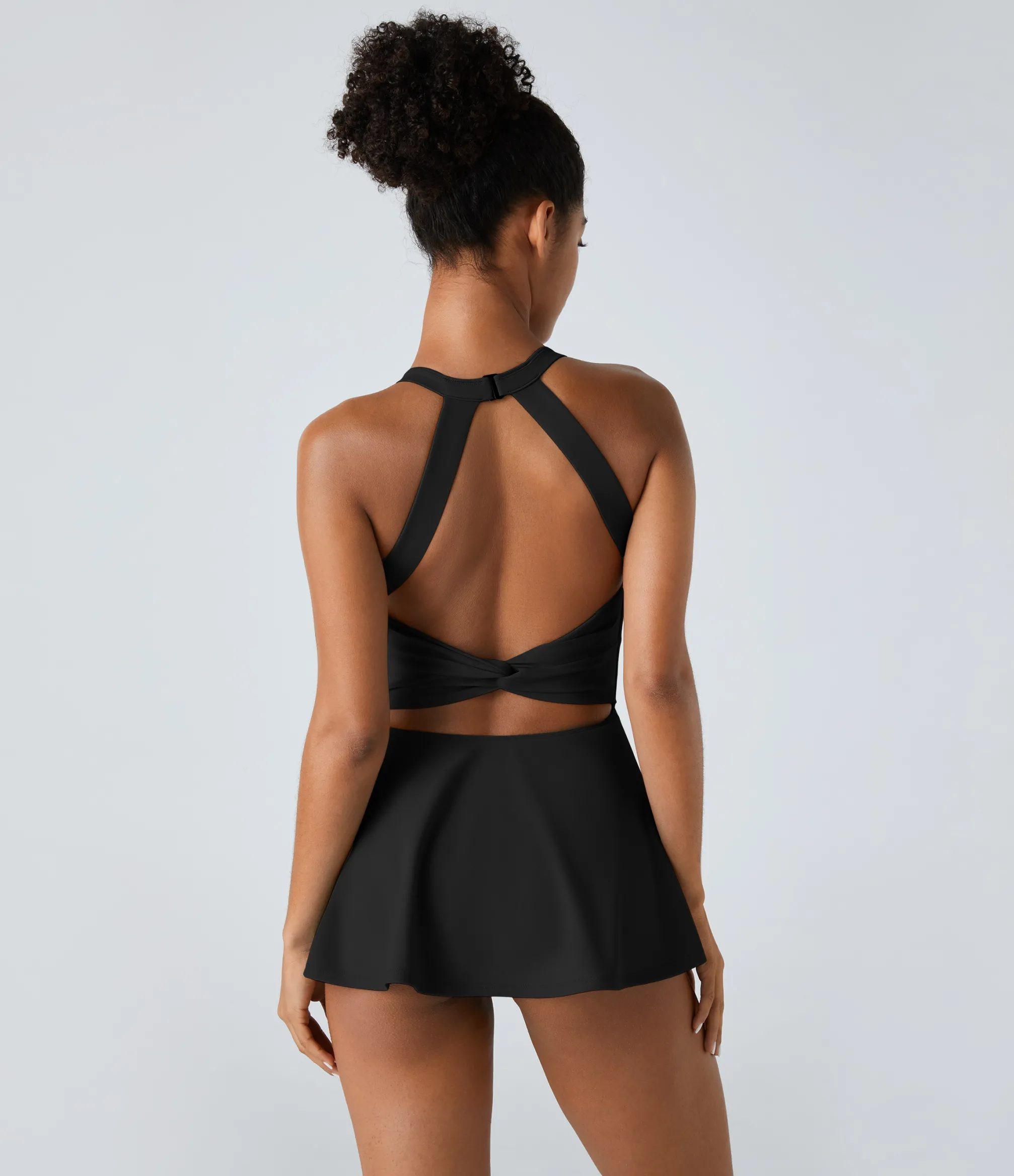 Beachwear<HALARA Cut Out Flare One Piece Swimsuit