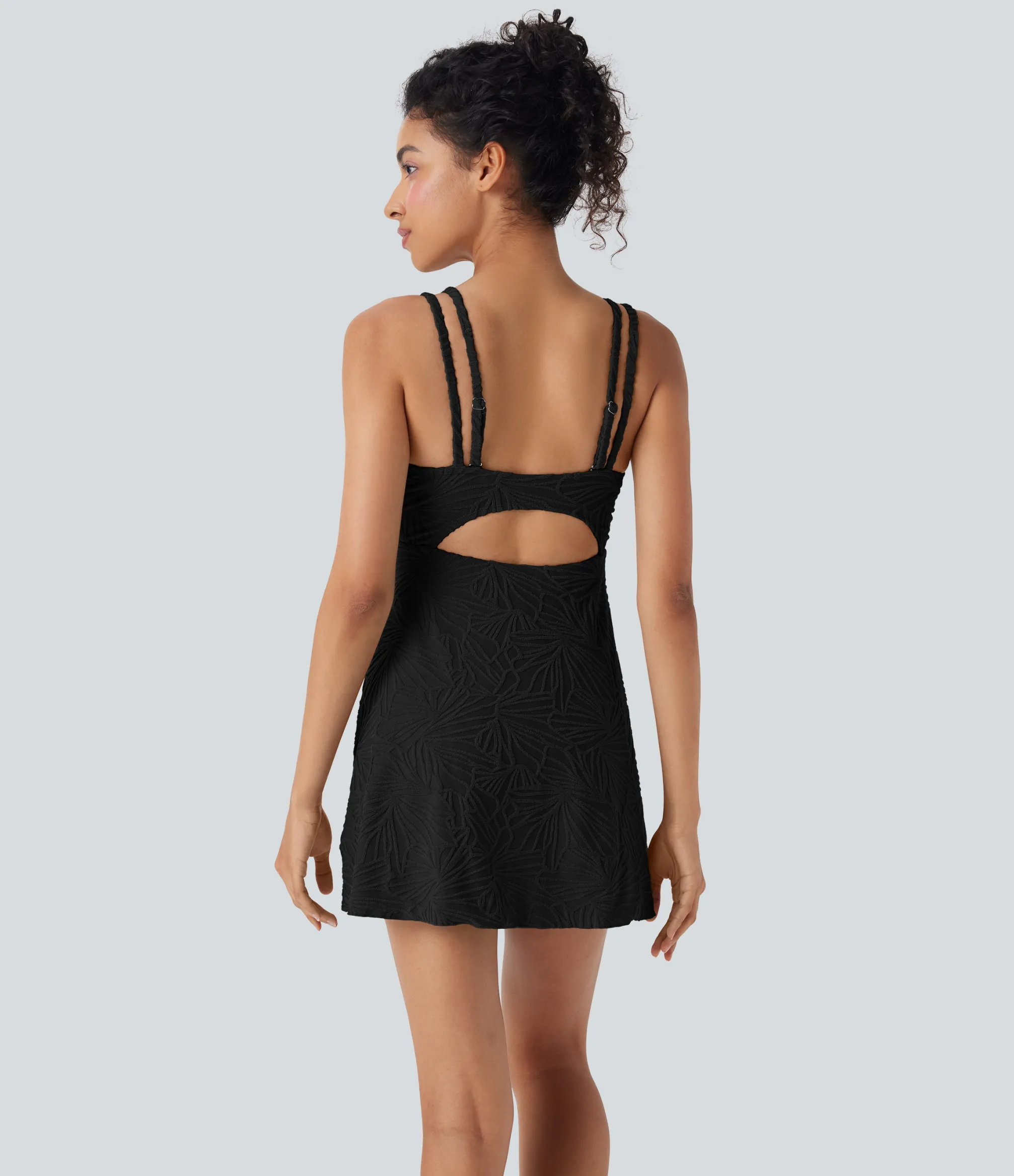 Beachwear<HALARA Cut Out 2-in-1 Mini Swim Dress