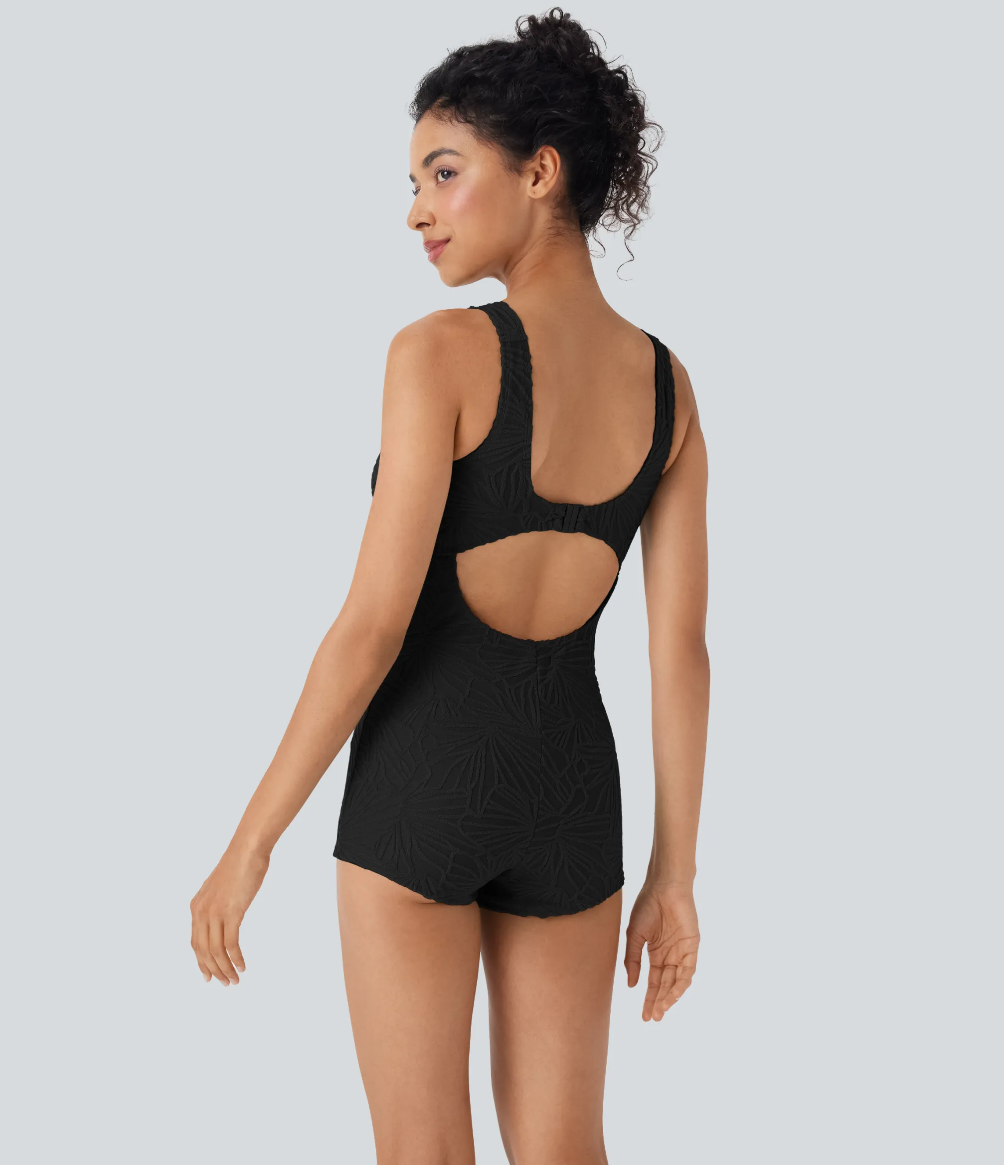 Beachwear<HALARA Cut Out One Piece Swimsuit