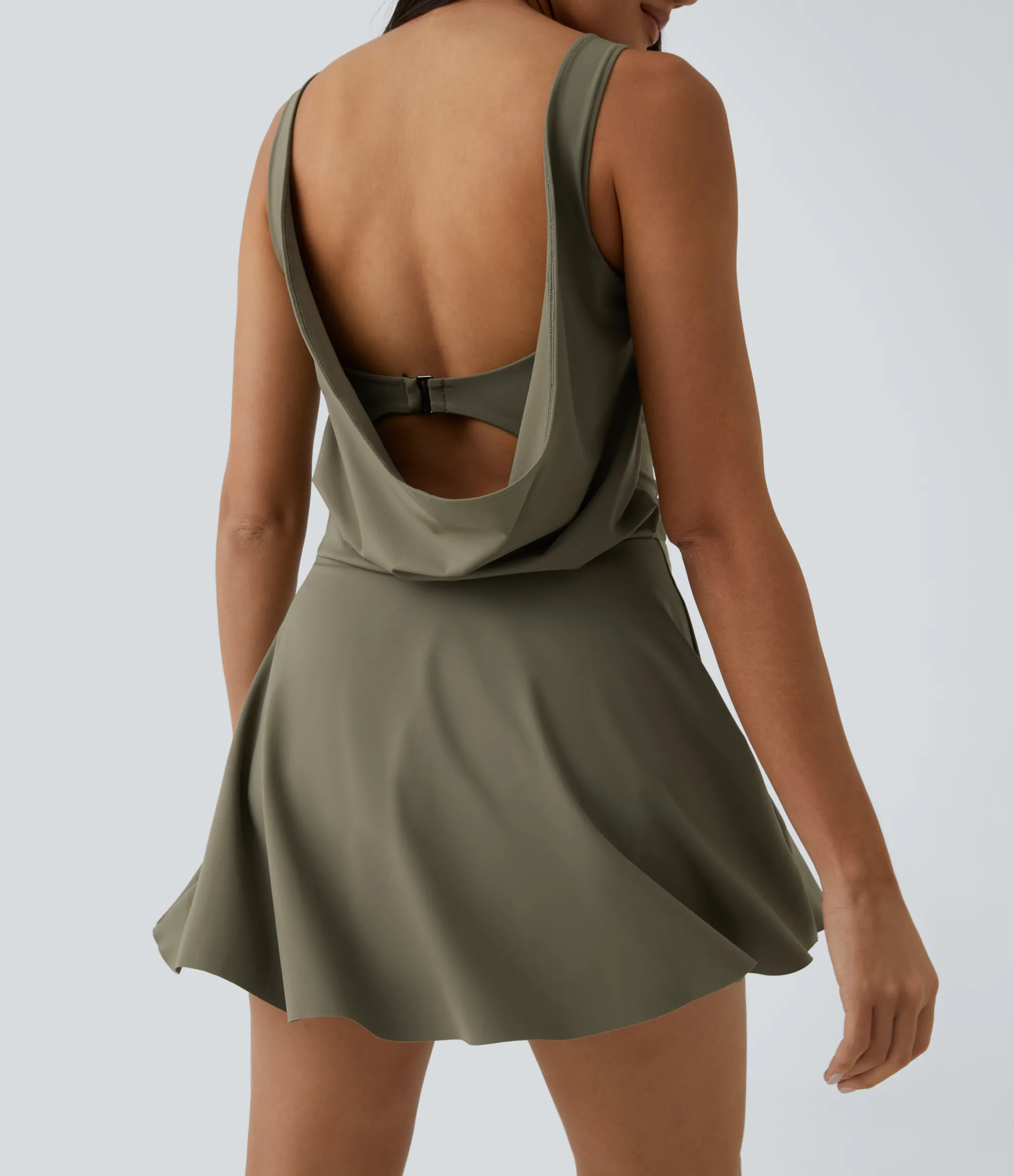Mini Dresses|Active Dresses<HALARA Draped G-Hook 2-in-1 Pocket Mini Dance Active Dress