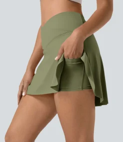 Mini Skirts|Active Skirts<HALARA Everyday SoftlyZero™ Airy Crossover 2-in-1 Side Pocket Cool Touch Mini Tennis Skirt-Lucid-UPF50+