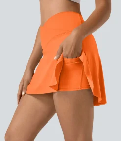 Mini Skirts|Active Skirts<HALARA Everyday SoftlyZero™ Airy Crossover 2-in-1 Side Pocket Cool Touch Mini Tennis Skirt-Lucid-UPF50+
