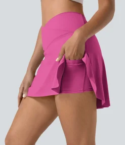 Mini Skirts|Active Skirts<HALARA Everyday SoftlyZero™ Airy Crossover 2-in-1 Side Pocket Cool Touch Mini Tennis Skirt-Lucid-UPF50+