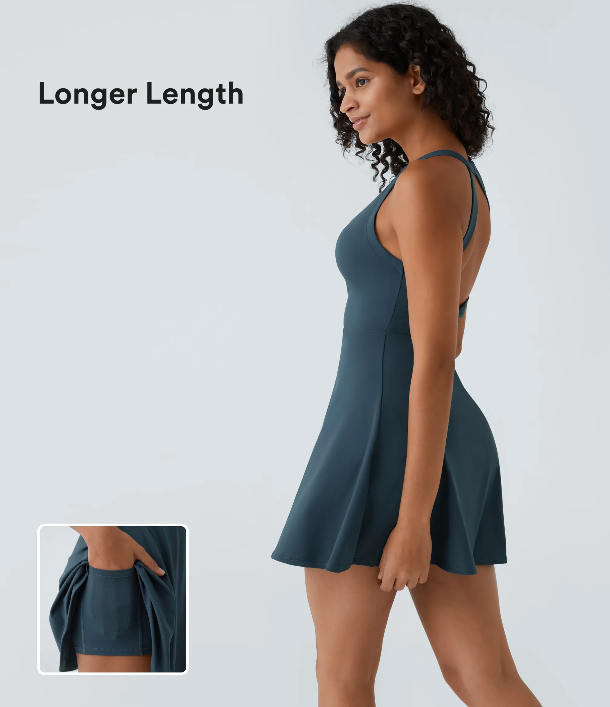 Mini Dresses|Active Dresses<HALARA Flare Mini Dance Active Dress-Longer Length