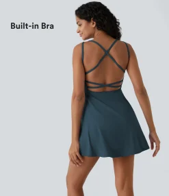 Mini Dresses|Active Dresses<HALARA Flare Mini Slip Dance Active Dress