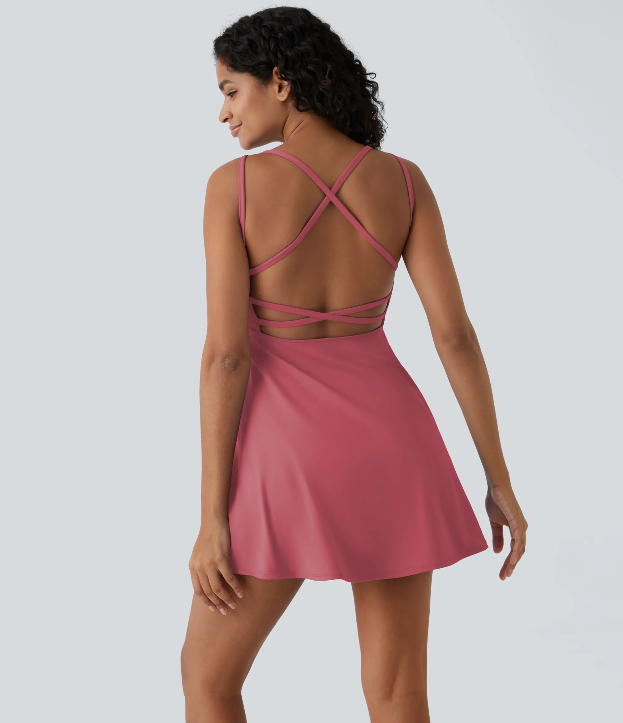 Mini Dresses|Active Dresses<HALARA Flare Mini Slip Dance Active Dress