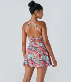 Mini Dresses|Active Dresses<HALARA Floral Print Pickleball Active Dress-Easy Peezy Edition