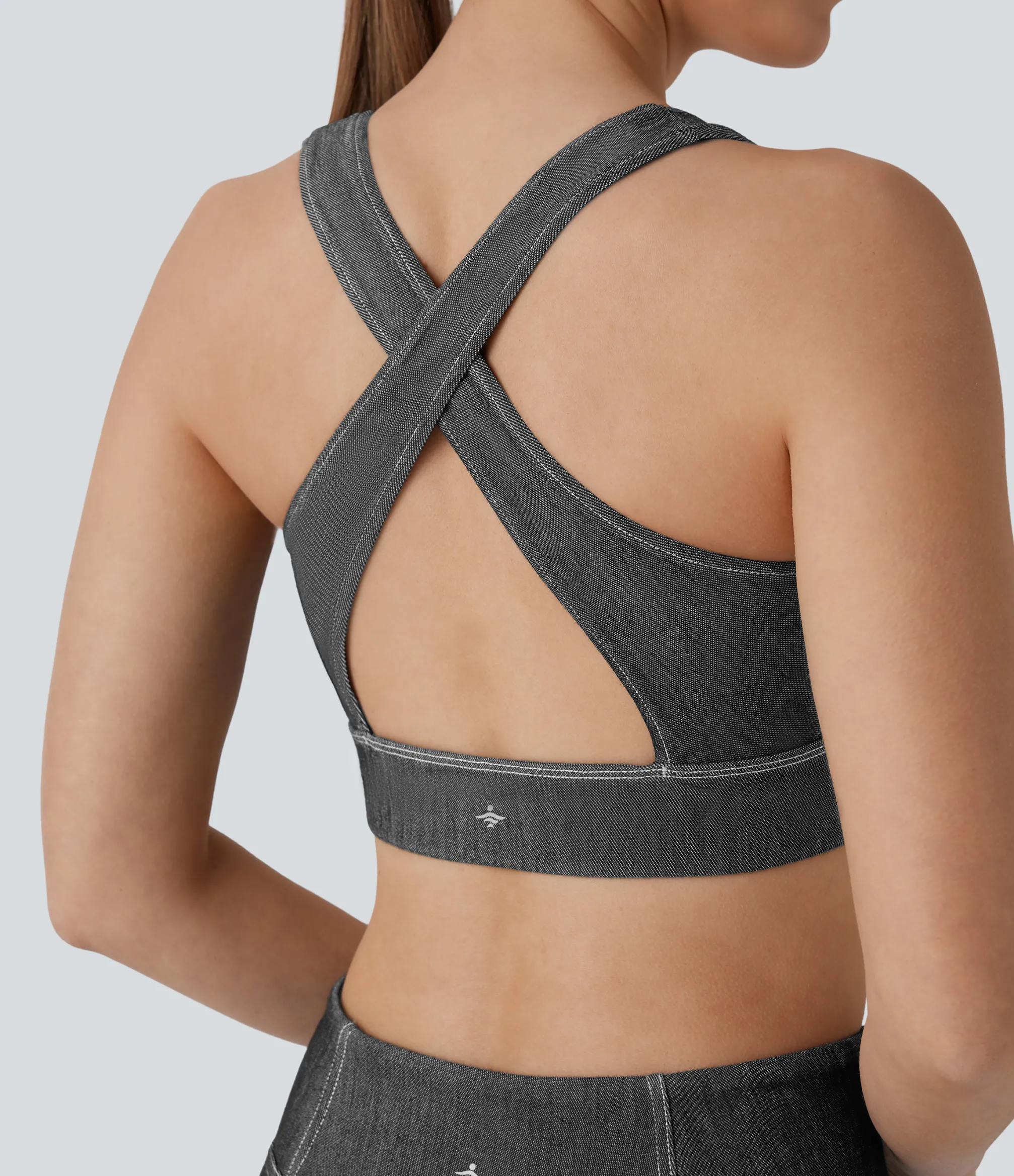 Tank Tops & Camis|Tank Tops<HALARA Flex™ Cool Touch Washed Denim Tennis Tank Top