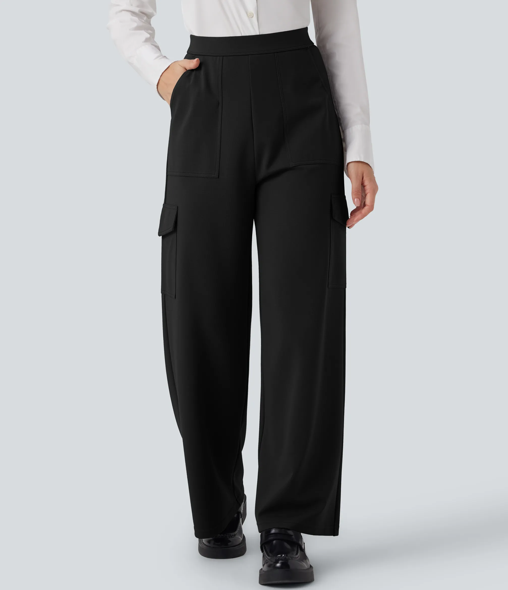 Pants|Cargo Pants<HALARA Flex™ High Waisted Straight Leg Cargo Work Pants with Pockets