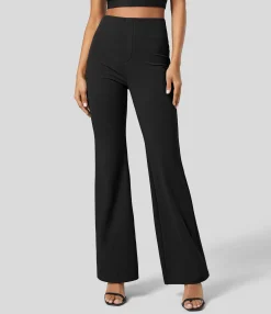 High-Waisted Pants|Halara Flex™ Pant<HALARA Flex™ High Waisted Back Side Pocket Slight Flare Work Pants