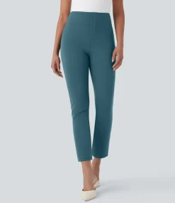 High-Waisted Pants|Skinny Pants<HALARA Flex™ High Waisted Pocket Tapered Cropped Work Pants