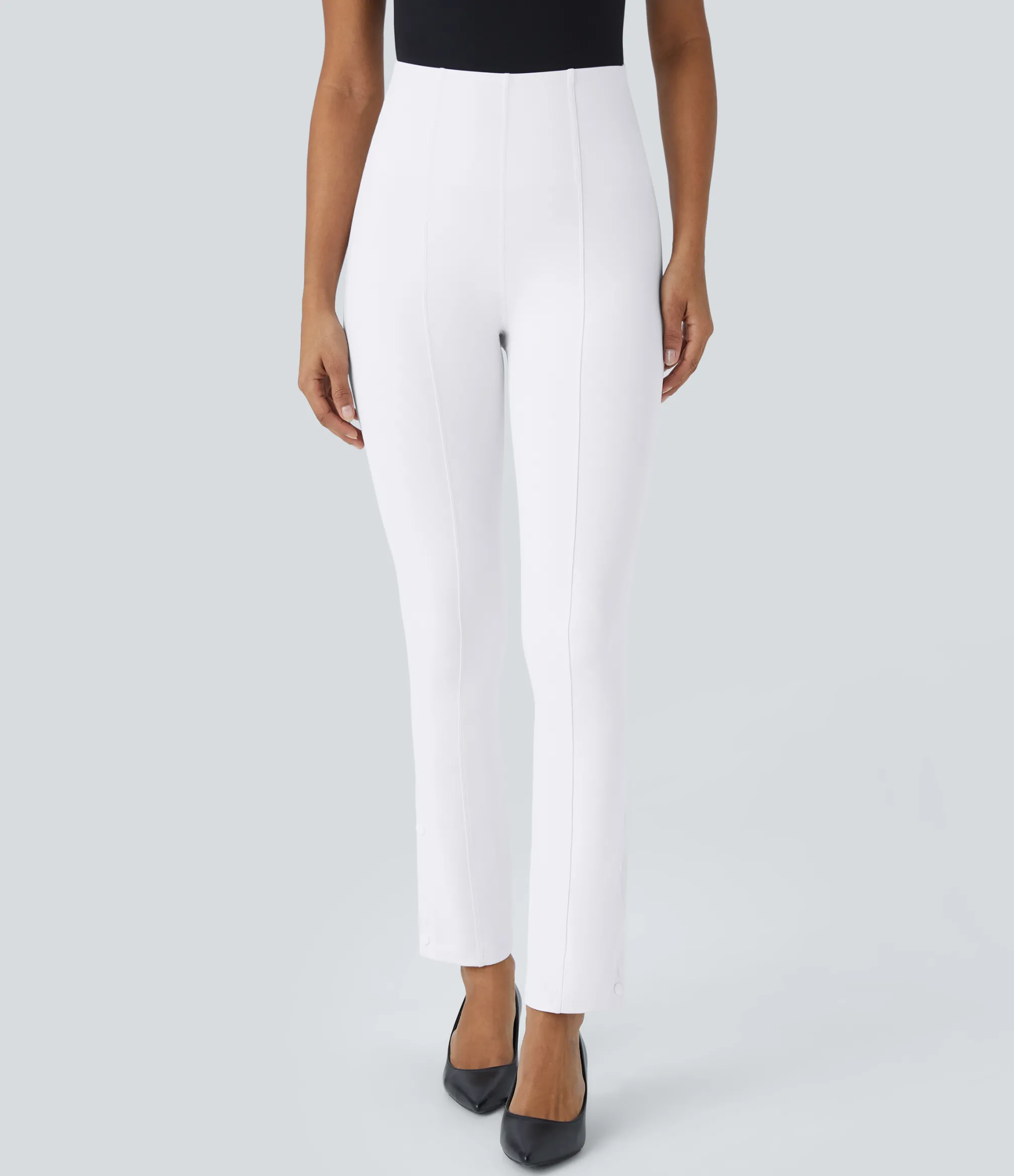 High-Waisted Pants|Halara Flex™ Pant<HALARA Flex™ High Waisted Tummy Control Adjustable Hem Work 7/8 Pants