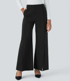 Pants|High-Waisted Pants<HALARA Flex™ High Waisted Pocket Wide Leg Work Pants