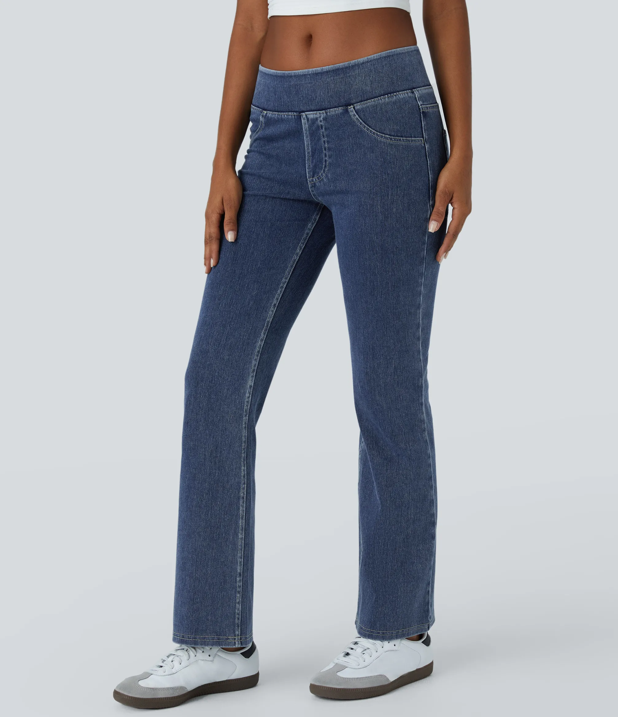 Skinny Jeans|Jeans<HALARA Flex™ Low Rise Pockets Casual Bootcut Jeans