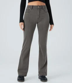 Jeans<HALARA Flex™ Mid Rise Pockets Casual Bootcut Jeans