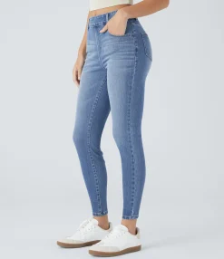 Skinny Jeans|Jeans<HALARA Flex™ Mid Rise Pull On Pockets Casual Skinny Jeans