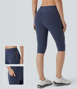 Pocket Leggings|Ultrasculpt™ Leggings<HALARA UltraSculpt™ High Waisted Pocket Hiking Pedal Pusher Leggings