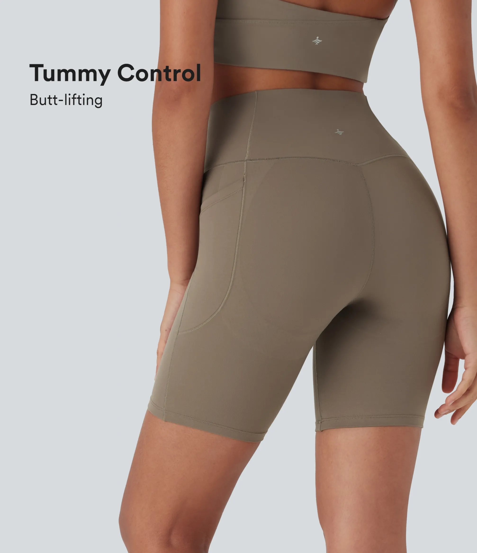 Crossover Shorts|Active Shorts<HALARA UltraSculpt™ High Waisted Crossover Tummy Control Butt Lifting Yoga Biker Shorts 7'' with Pockets