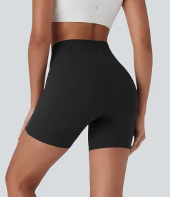 Crossover Shorts|5'' Shorts<HALARA UltraSculpt™ High Waisted Crossover Tummy Control Butt Lifting Yoga Biker Shorts 5'' with Pockets