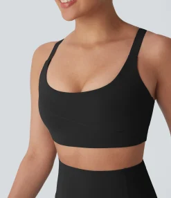Sports Bras|Sports Bras<HALARA UltraSculpt™ Medium Support U Neck Workout Sports Bra