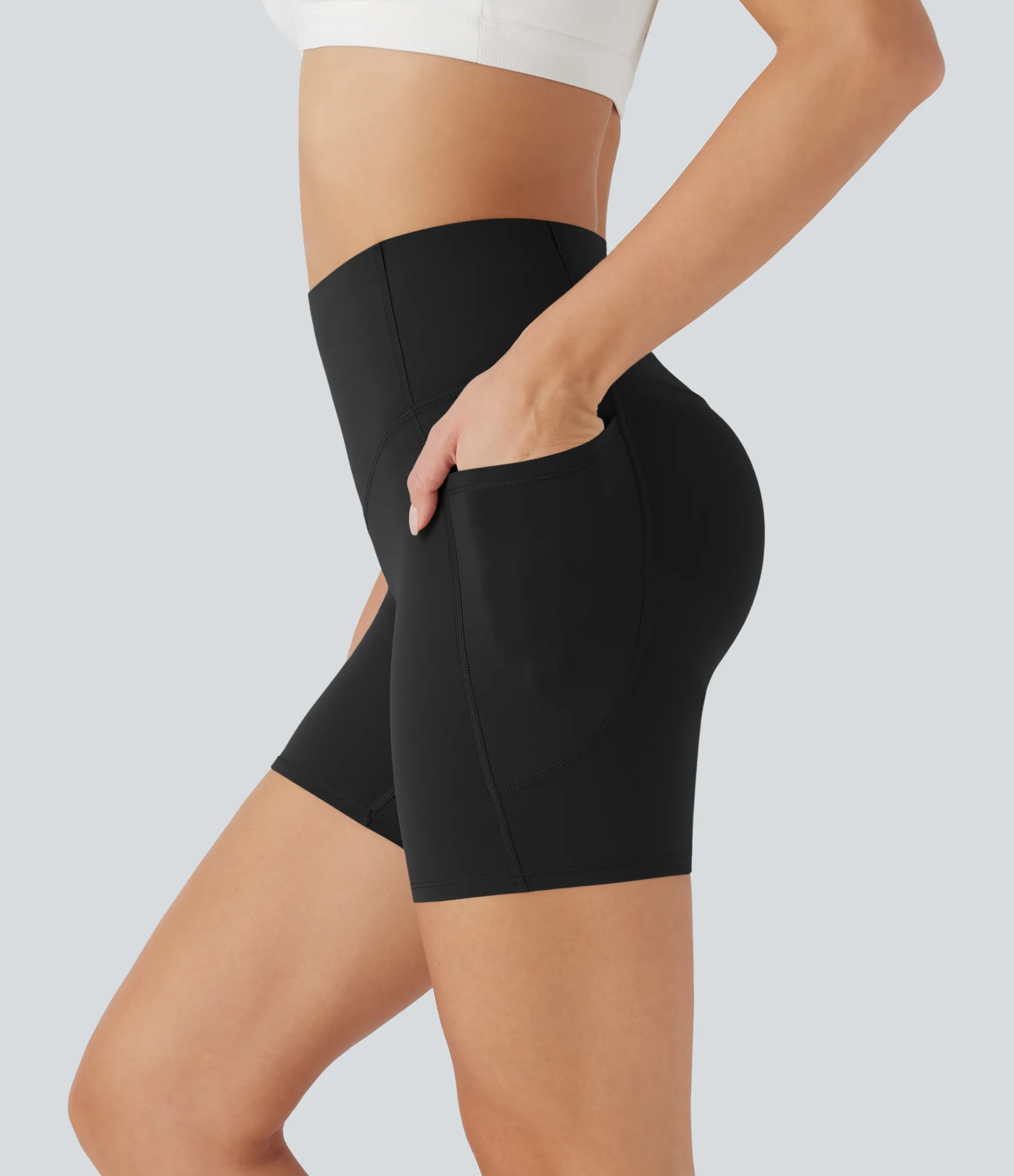 5'' Shorts|Active Shorts<HALARA UltraSculpt™ SoCinched High Waisted Butt Lifting Tummy Control Pocket Shaping Training Biker Shorts 5''